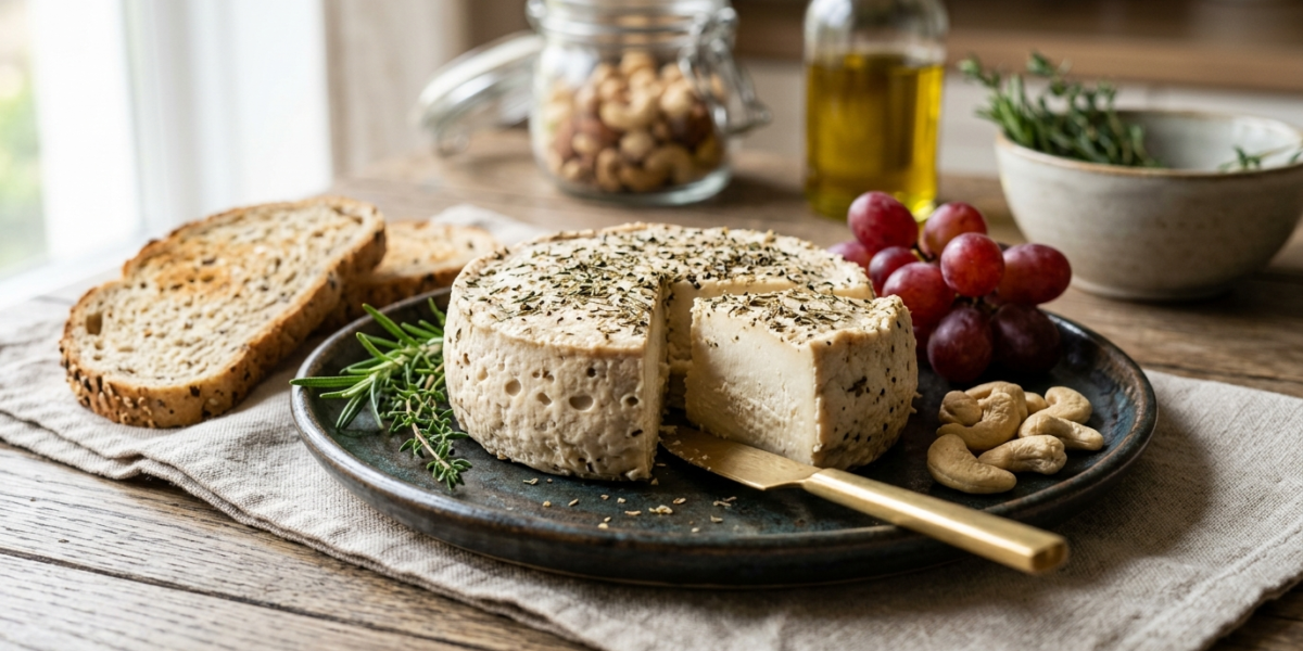 Fromage végétal fermenté aux noix de cajou sans gluten