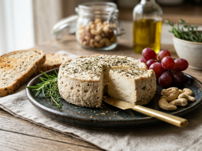 Fromage végétal fermenté aux noix de cajou sans gluten
