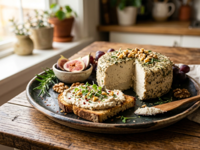 Fromage végétal fermenté aux noix de cajou sans gluten
