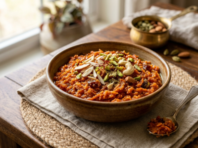 Gajar Halwa sans sucre – Dessert indien à la carotte santé