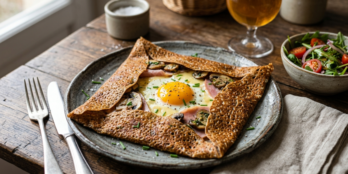 Galette de sarrasin bretonne sans gluten et sans lactose
