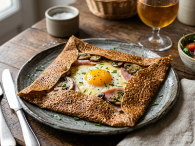 Galette de sarrasin bretonne sans gluten et sans lactose