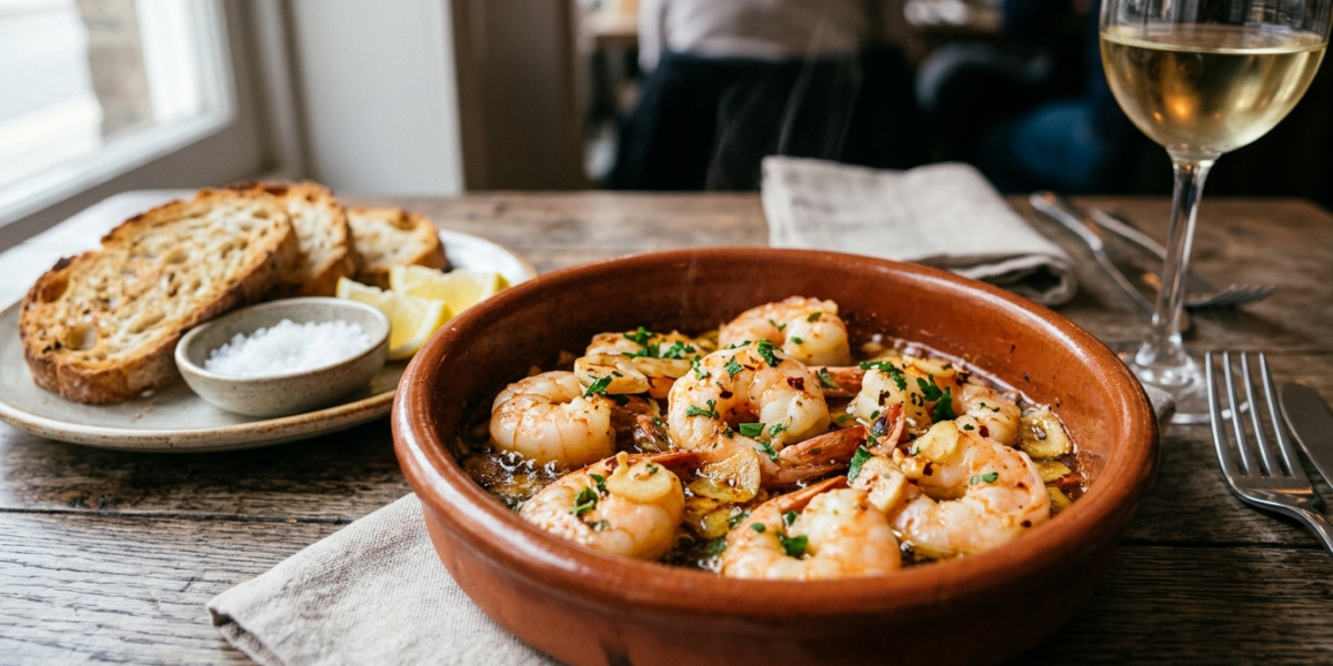 Gambas Ajillo sans gluten et sans lactose