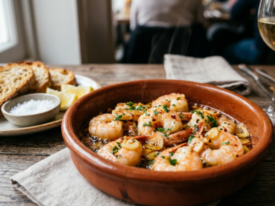 Gambas Ajillo sans gluten et sans lactose