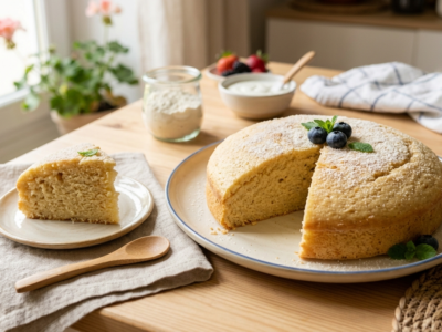 Gâteau au yaourt bébé sans gluten et sans œuf