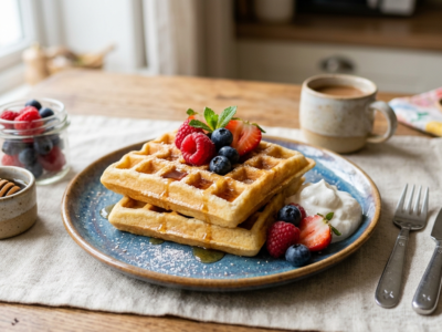 Gaufres enfant sans gluten et sans lactose