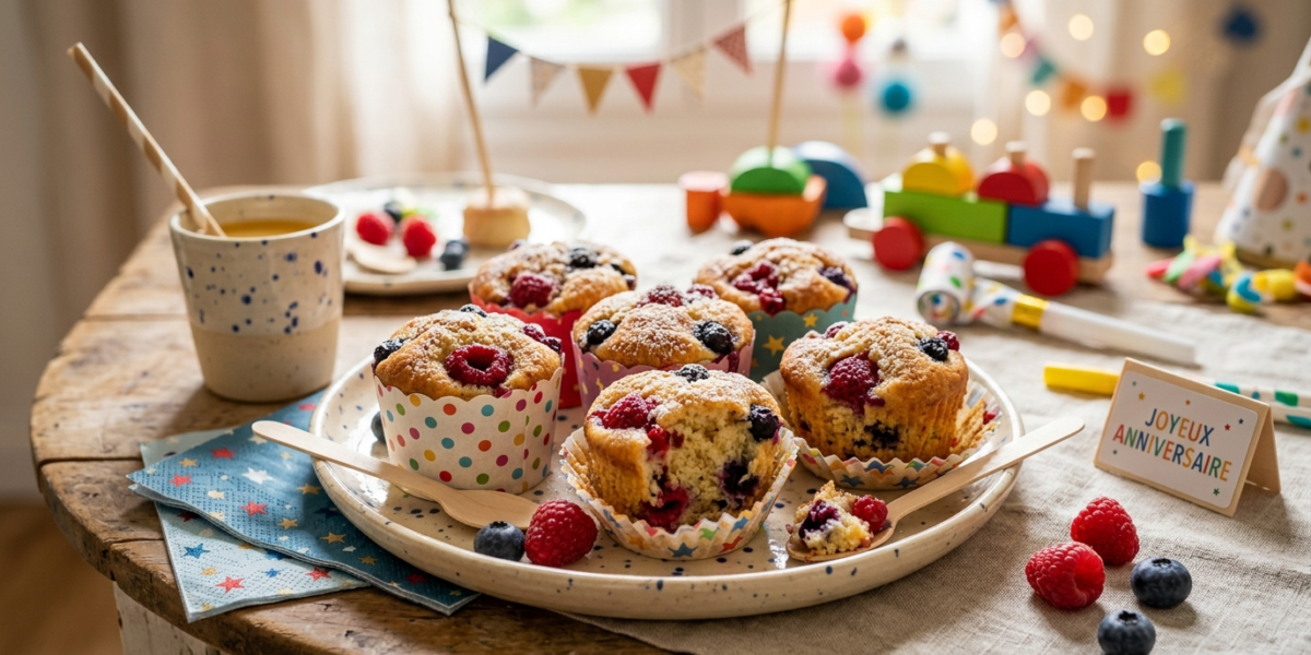 Gourmandises d&rsquo;anniversaire sans gluten et sans lactose pour enfants
