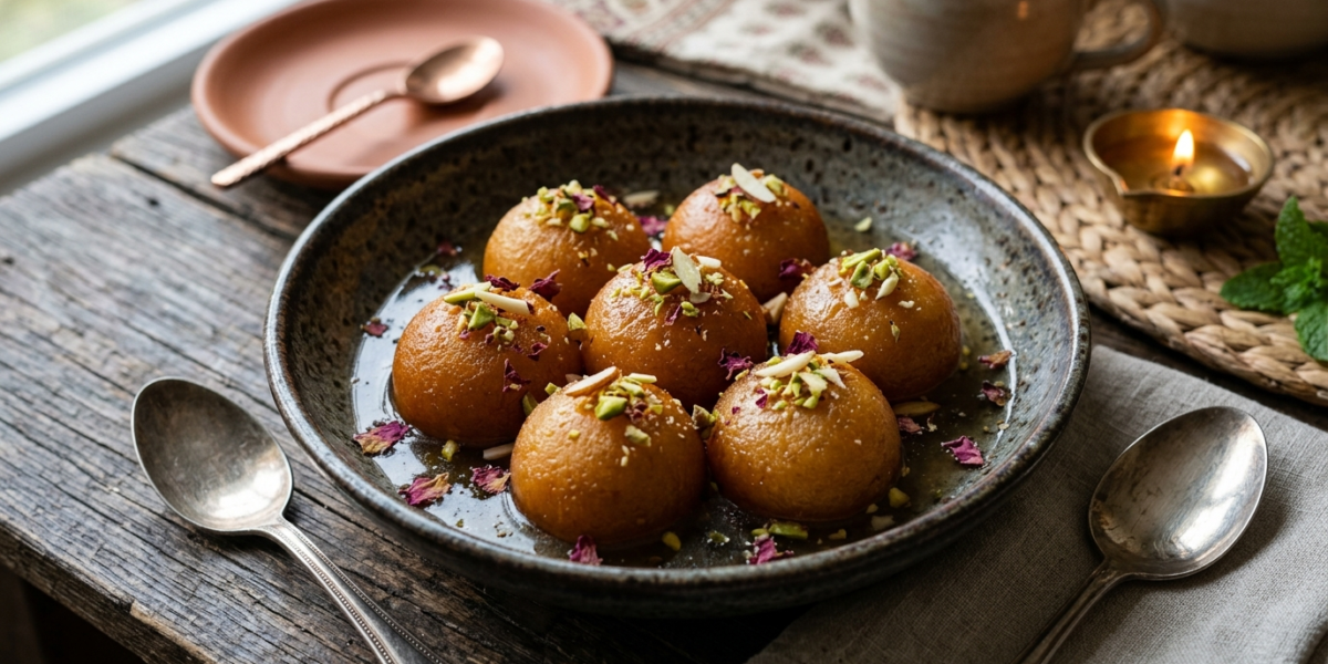 Gulab Jamun sans gluten et sans lactose
