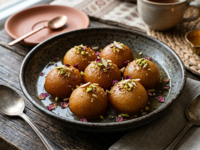 Gulab Jamun sans gluten et sans lactose