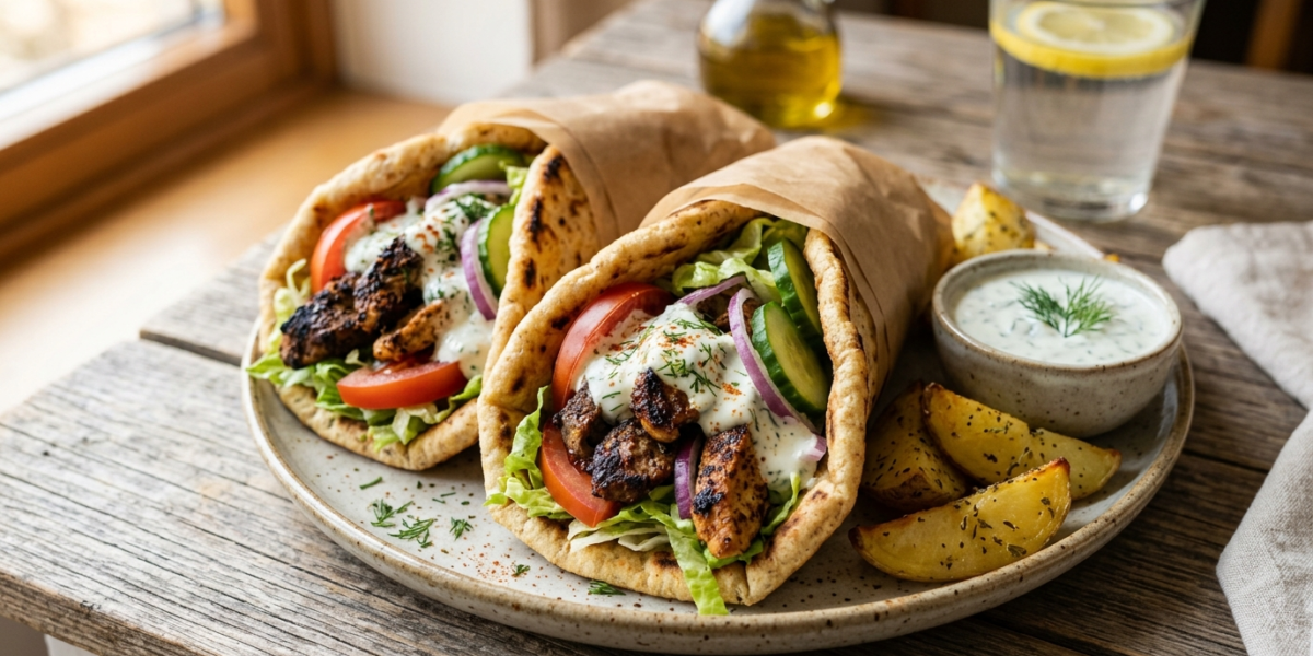 Gyros maison sans gluten et sans lactose