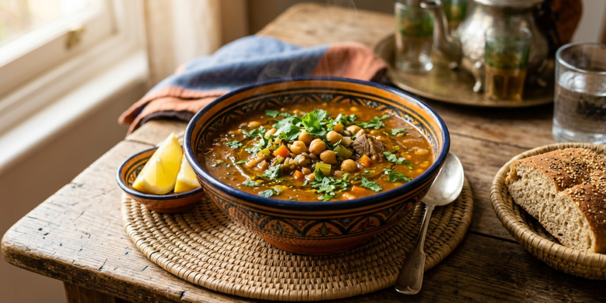 Harira marocaine traditionnelle sans gluten