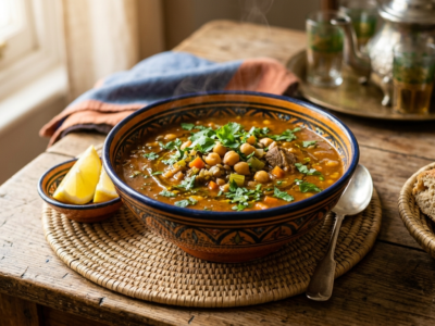 Harira marocaine traditionnelle sans gluten