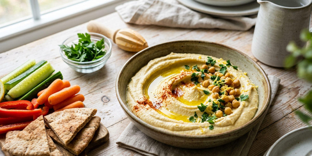 Houmous citron sans sésame