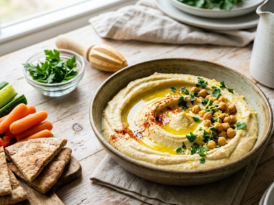 Houmous citron sans sésame
