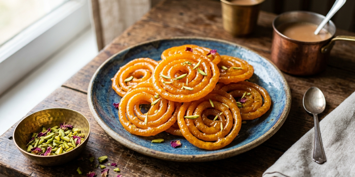 Jalebi sans gluten, douceur croustillante et sirupeuse d&rsquo;Inde