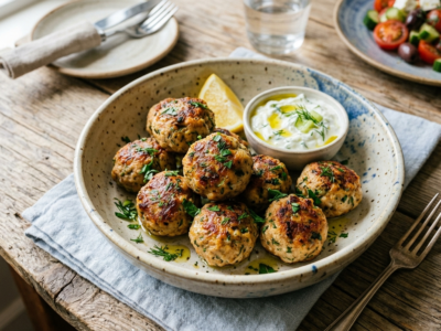 Keftedes : boulettes grecques sans gluten aux herbes fraîches