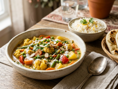 Korma de Légumes Sans Gluten