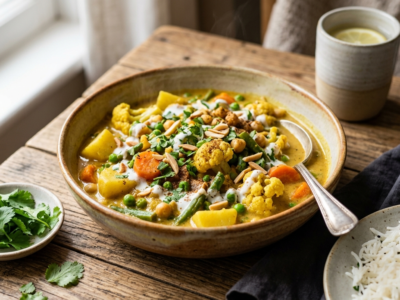 Korma de légumes sans gluten