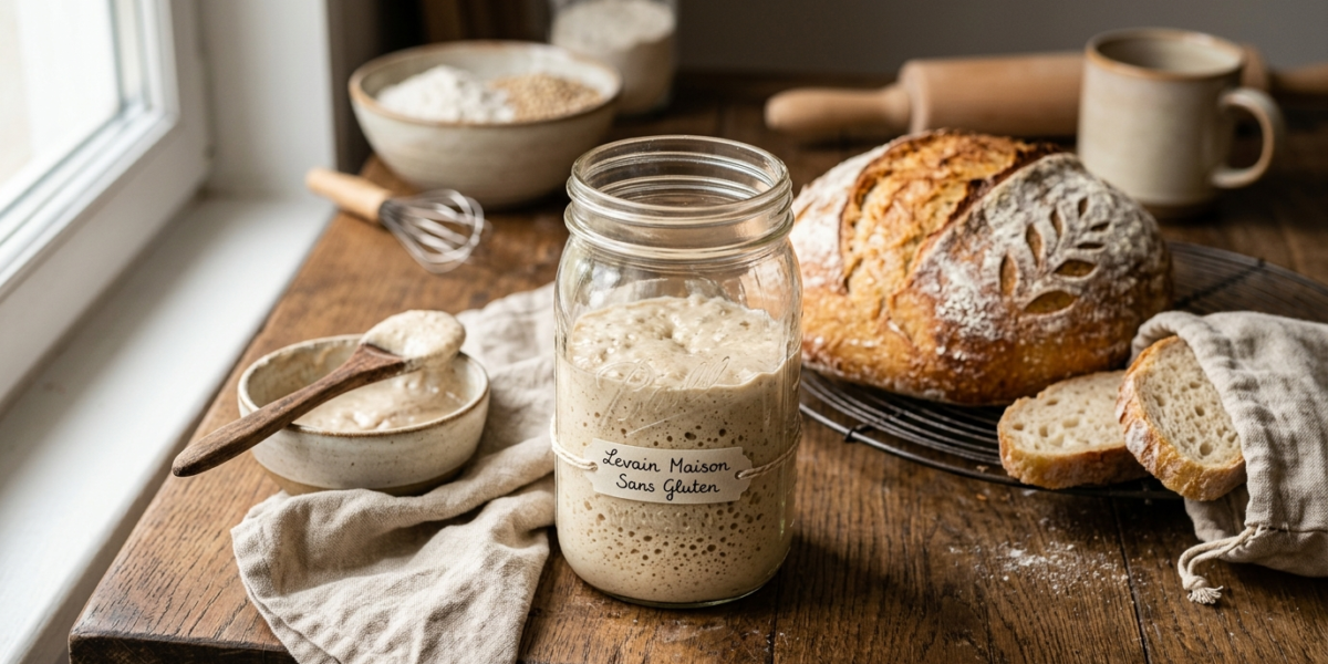 Levain maison sans gluten pour pain et pâtisserie