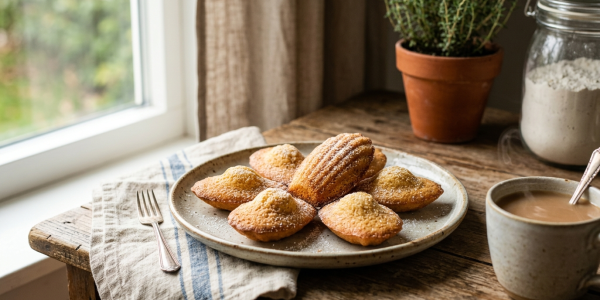 Madeleines sans gluten et sans lactose moelleuses