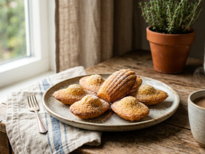Madeleines sans gluten et sans lactose moelleuses