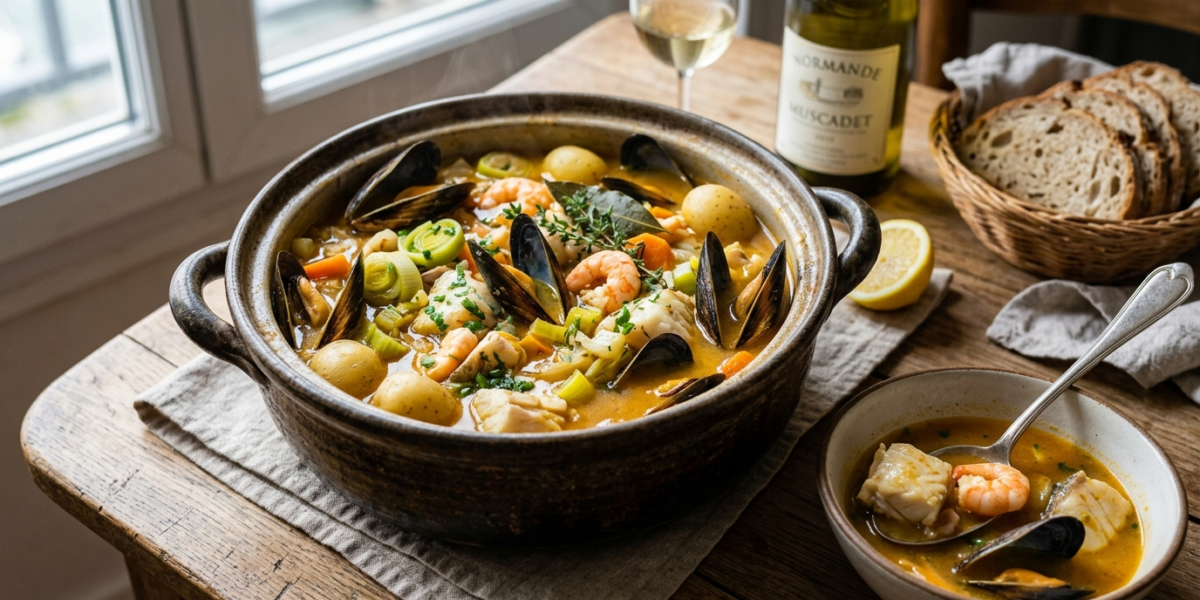 Marmite Dieppoise sans lactose – Spécialité de fruits de mer normande