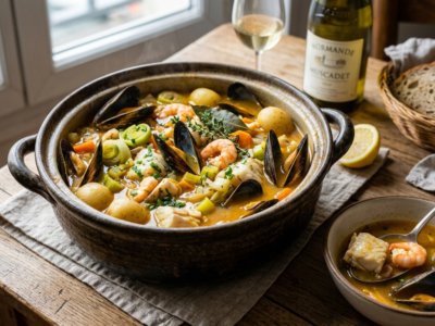 Marmite Dieppoise sans lactose – Spécialité de fruits de mer normande