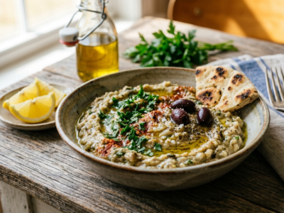 Melitzanosalata traditionnelle sans gluten