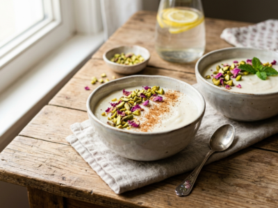 Mhalabieh sans lactose et sans sucre ajouté
