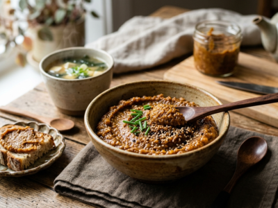 Miso maison sans soja à base de pois chiches