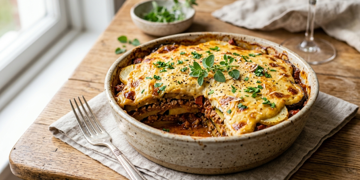 Moussaka sans gluten sans lactose