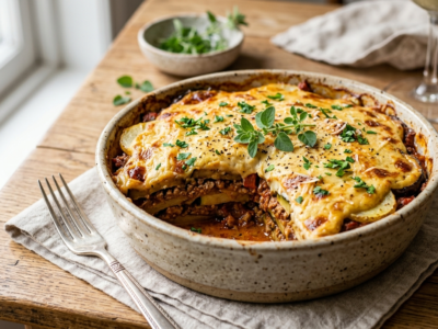 Moussaka sans gluten sans lactose