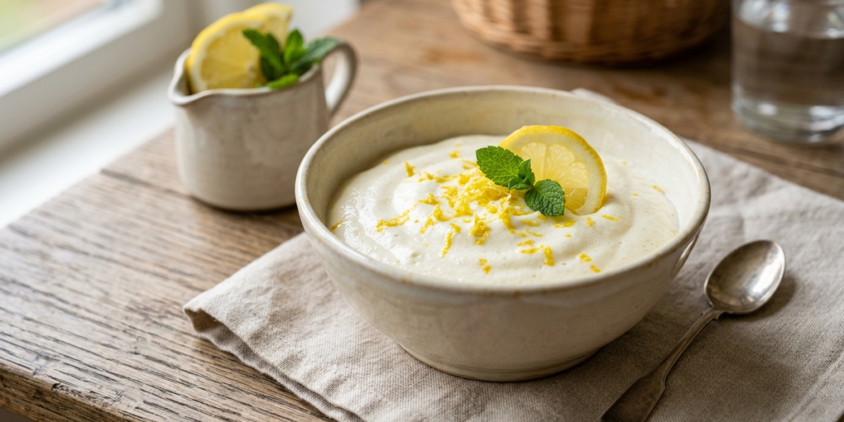 Mousse au citron sans gluten et sans lactose