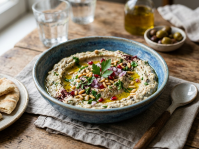 Moutabal d&rsquo;Aubergine Sans Gluten Sans Lactose