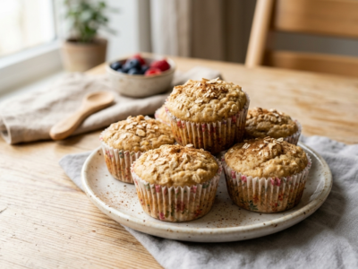 Muffins sans gluten, sans lactose et sans œuf adaptés pour bébé