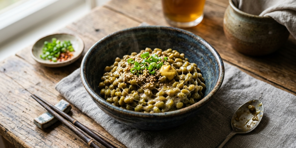 Natto sans soja : alternative fermentée à base de haricots mungo
