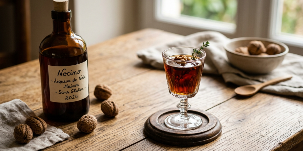 Nocino, la liqueur de noix maison sans gluten