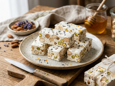 Nougat de Montélimar sans gluten et sans lactose