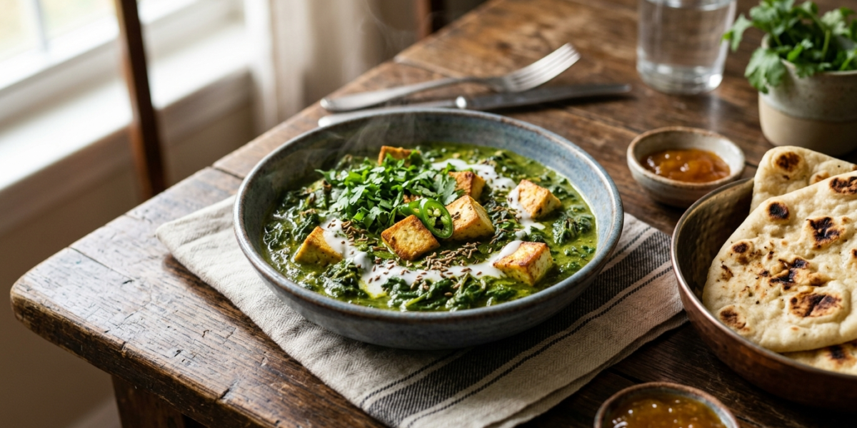 Palak Paneer Sans Gluten et Sans Lactose