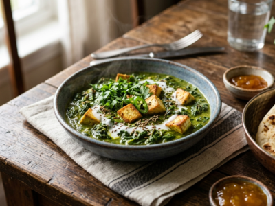 Palak Paneer Sans Gluten et Sans Lactose