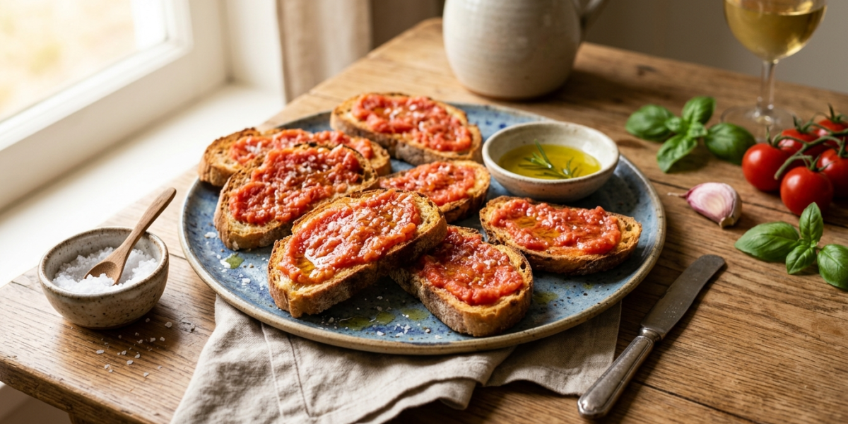 Pan Tumaca sans gluten : Tartines espagnoles traditionnelles revisitées