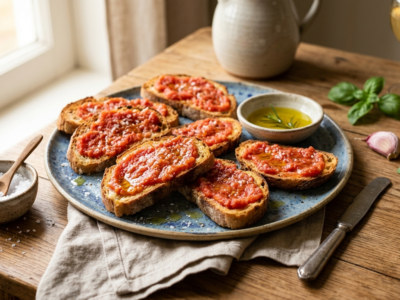 Pan Tumaca sans gluten : Tartines espagnoles traditionnelles revisitées