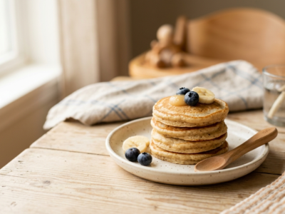 Pancakes bébé sans œuf et sans gluten