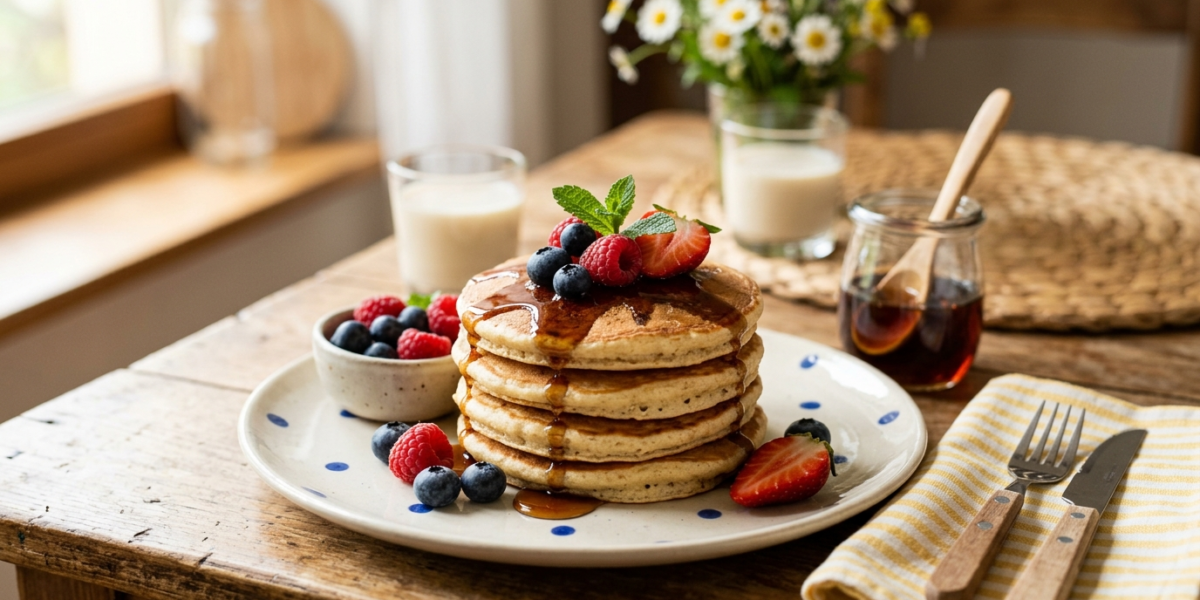 Pancakes enfant sans gluten et sans lactose