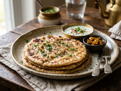 Paratha sans gluten : galette indienne moelleuse et savoureuse