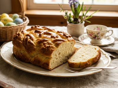 Paska sans gluten et sans lactose – Brioche traditionnelle de Pâques adaptée