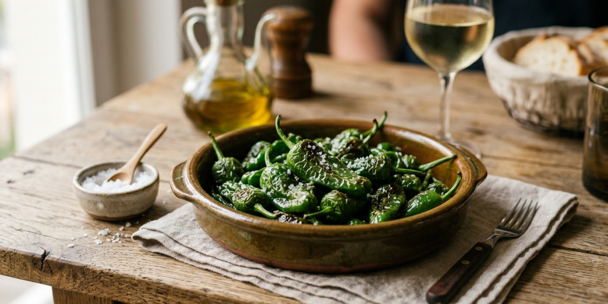 Pimientos de Padrón sans gluten et sans lactose