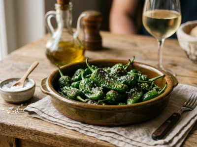 Pimientos de Padrón sans gluten et sans lactose