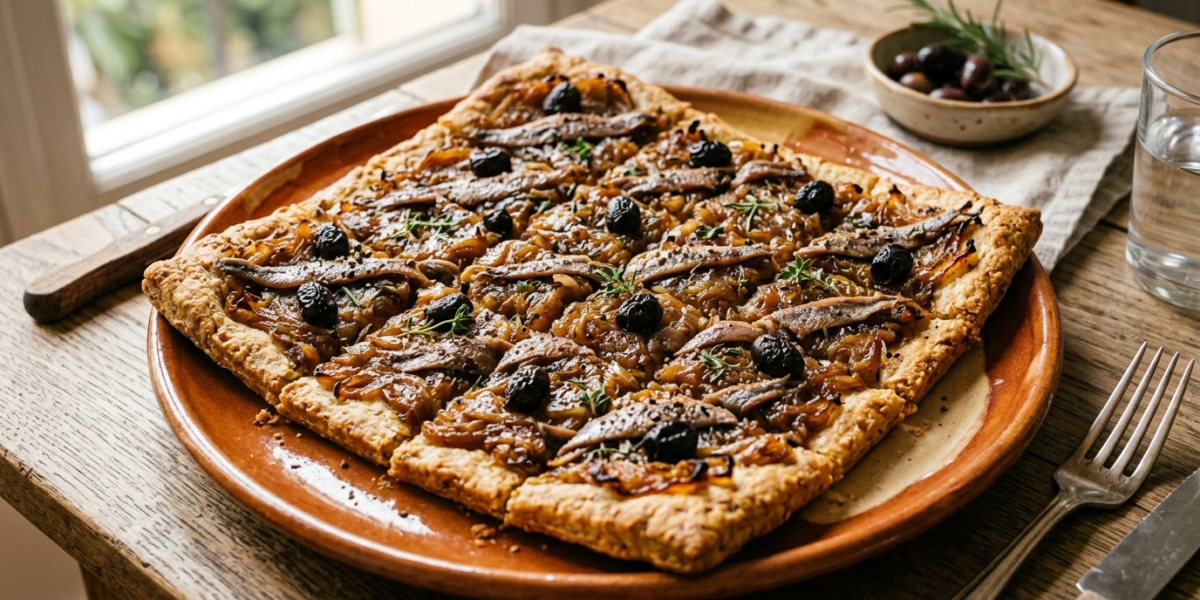 Pissaladière niçoise sans gluten