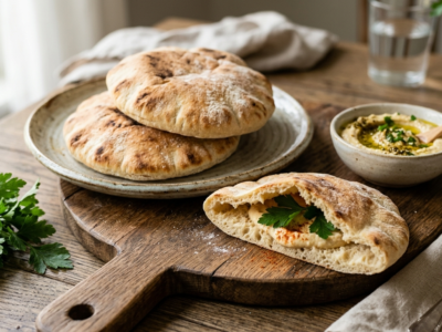 Pita maison sans gluten moelleuse et légère